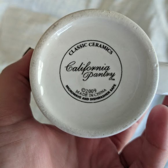 California Pantry Christmas White Mug with Red Stockings - Picture 6 of 6